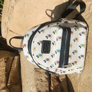 Disney Loungefly Multi-Color/Rainbow Mickey Mouse mini Backpack